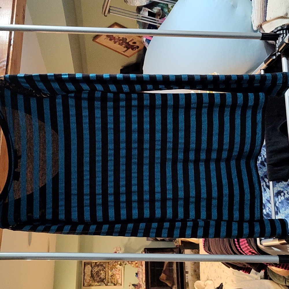 Vintage Miss Me Tunic Length Crystal Embellished Top Size M - Picture 6 of 9